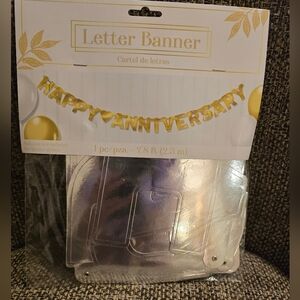 NEW Happy Anniversary Letter Banner
